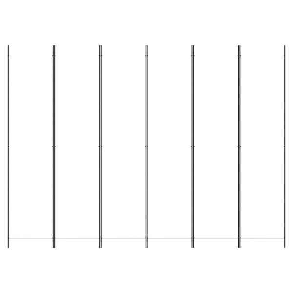 vidaXL Sobna pregrada s 6 panela bijela 300 x 220 cm od tkanine