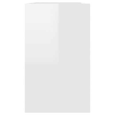 vidaXL Komoda visoki sjaj bijela 120 x 41 x 75 cm od iverice