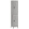 vidaXL Visoka komoda siva sonome 34,5x34x180 cm od konstruiranog drva