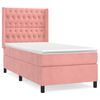 vidaXL Box spring krevet s madracem ružičasti 80 x 200 cm bar&scaron;unasti