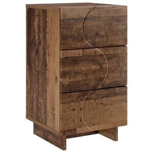 vidaXL Noćni ormar Staro drvo 33,5 x 34,5 x 60 cm Konstruirano drvo