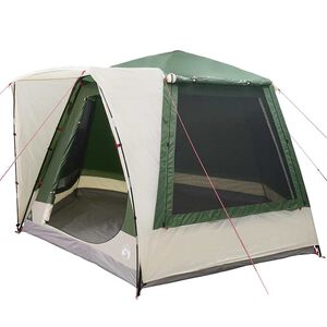 vidaXL Kamping &scaron;ator Kabina Zelena 420 x 420 x 227 cm Poliester
