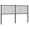vidaXL Metalno zamjensko uzglavlje crno 160 cm