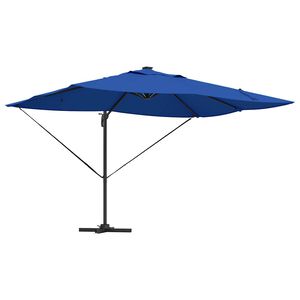 vidaXL Suncobran 352 x 251 x 265 cm Poliester i aluminij Azurnoplava