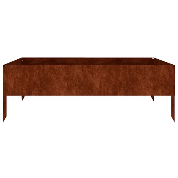 vidaXL Povi&scaron;ena vrtna gredica 100 x 100 x 33,5 cm od čelika COR-TEN