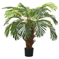 vidaXL Umjetna cikas palma s posudom 90 cm zelena