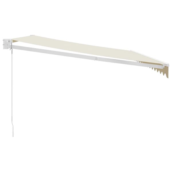 vidaXL Tenda na uvlačenje krem 4,5 x 3 m od tkanine i aluminija