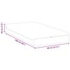 vidaXL Madrac Bijela i siva 80 x 160 cm Pocket opruga