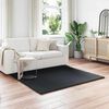 vidaXL Faux Rabbit Fur Rug Olite Crna 120 x 120 cm Poliester