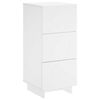 vidaXL Komoda Bijela 33.5 x 34.5 x 75 cm Konstruirano drvo