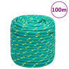vidaXL Brodski konop zeleni 16 mm 100 m od polipropilena