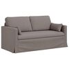 vidaXL Sofa 2 pcs Sivo-smeđa 158 x 78 x 80 cm tkanina