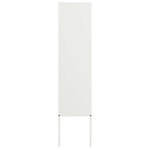vidaXL Privatnost u vrtu Bijelo 32 x 140 cm Hladno valjana čelična