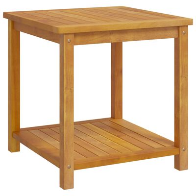 vidaXL Bočni stolić od masivnog bagremovog drva 45 x 45 x 45 cm