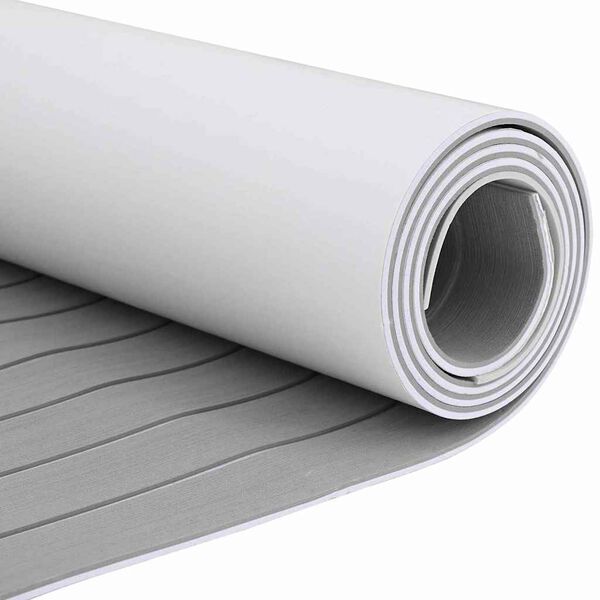 vidaXL Podna obloga za čamce Svijetlosiva i bijela 240 x 60 cm