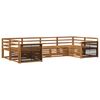 vidaXL Set vanjskih sofa 6 pcs Prirodna