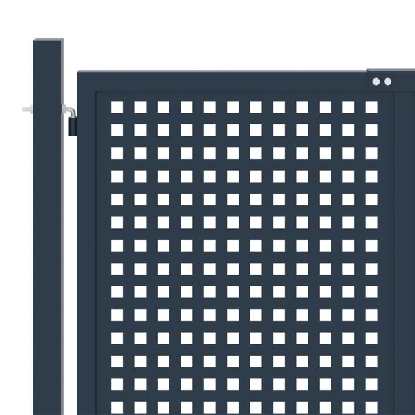 vidaXL Vrata za ogradu antracit 306 x 125 cm čelična