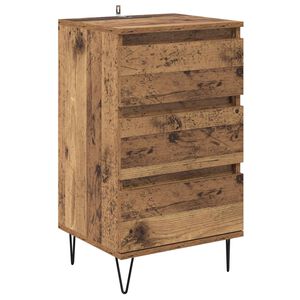 vidaXL Kreveta Staro drvo 40 x 35 x 70 cm Obrađeno drvo i čelik