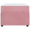 vidaXL Krevetna konstrukcija s madracem Ružičasta 100 x 200 cm tkanina