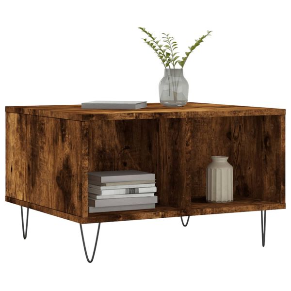 vidaXL Stolić za kavu boja hrasta 60x50x36,5 cm konstruirano drvo