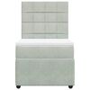 vidaXL Box spring krevet s madracem svjetlosivi 80 x 200 cm bar&scaron;unasti