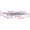vidaXL Krevetna konstrukcija Vosak smeđa 180 x 200 cm