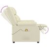 vidaXL Masažna fotelja od umjetne kože krem