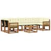 vidaXL Set vanjskih sofa 8 kom. Prirodna i krem