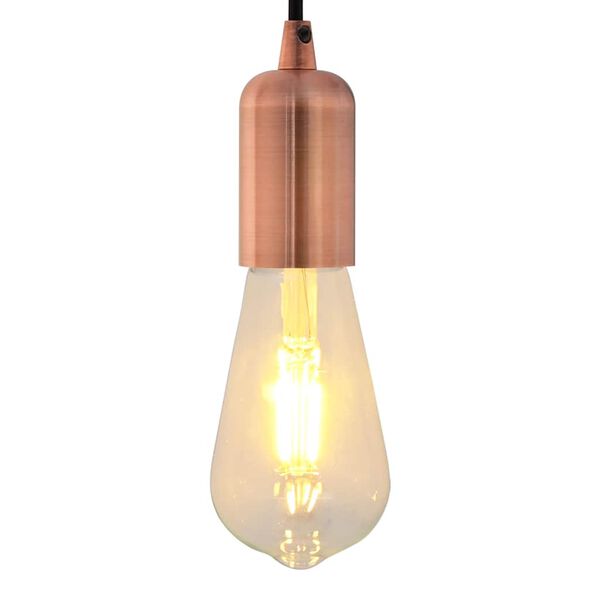 vidaXL Grla za žarulje 2 kom crvena bronca E27