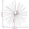 vidaXL Božićno svjetlo zvijezdani prasak 140 LED hladno bijelo