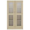vidaXL Vitrina boja hrasta sonome 82,5x30,5x150 cm konstruirano drvo