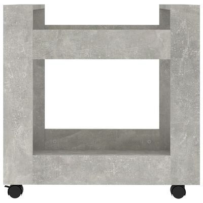 vidaXL Kolica za radni stol boja betona 60x45x60 cm konstruirano drvo