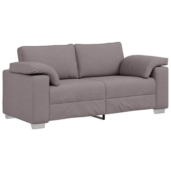 vidaXL Sofa 140cm Sivo-smeđa tkanina