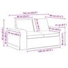 vidaXL Sofa 2 pcs Tamno siva 182 x 80 x 82 cm tkanina
