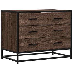 vidaXL Ormar s ladicama smeđi hrast 70x41x56 cm izrađeno drvo