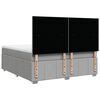 vidaXL Krevet s oprugama i madracem svjetlosivi 180x200 cm od tkanine