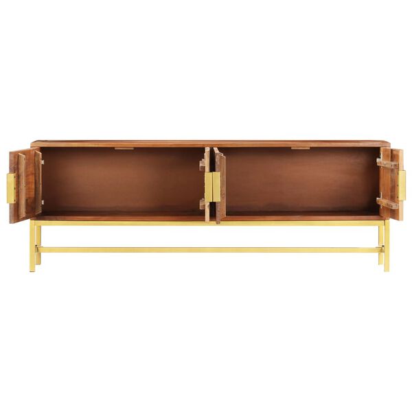 vidaXL TV ormarić od masivnog bagremovog drva 140 x 30 x 50 cm