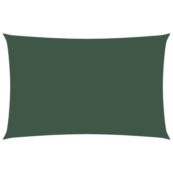 vidaXL Jedro protiv sunca od tkanine pravokutno 2,5 x 5 m tamnozeleno