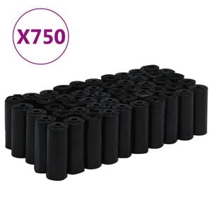 vidaXL Vrećice za pseći izmet 750 kom crne 30 x 20 cm PE