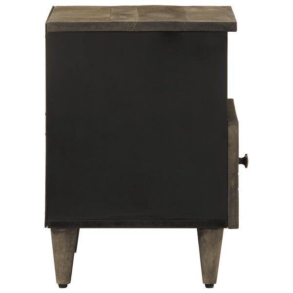 vidaXL Noćni ormarići 2 kom svijetlo sivi 40x33x46 cm Puno drvo Mango