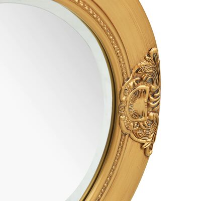 vidaXL Zidno ogledalo u baroknom stilu 50 cm zlatno