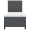 vidaXL LED Box Spring Krevet Tamno siva i bijela 80 x 200 cm