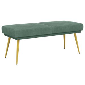 vidaXL Klupa s dvostrukim slojem Morska zelena 120 x 45 x 46 cm Bar&scaron;un