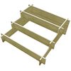 vidaXL Sadilica s 3 razine 90 x 90 x 35 cm od impregniranog drva