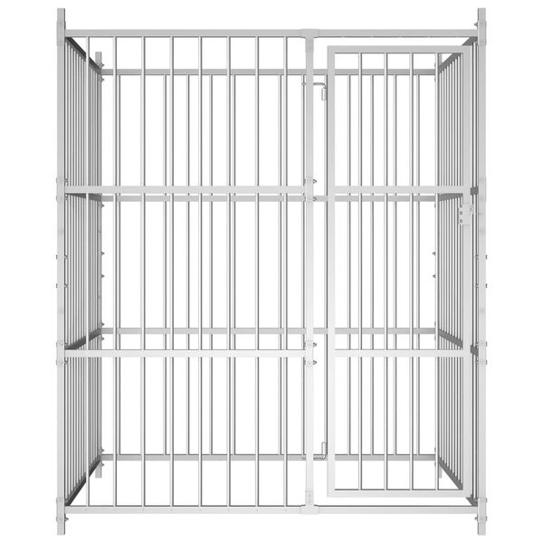 vidaXL Vanjski kavez za pse 150 x 150 x 185 cm