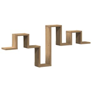 vidaXL Polica na zidu Zidne Umjetnički hrast 104.5 x 43 x 10 cm