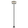 vidaXL Lampa sa tri glave Crna 16 x 16 x 187 cm Aluminij i ABS