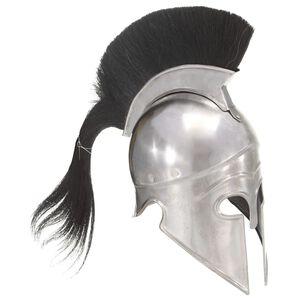 vidaXL Antikna replika grčke ratničke kacige za LARP srebrna čelična