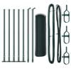 vidaXL Stup za ogradu Zelena 10 x 0,6 m (mreža 13 mm) Čelik i PVC