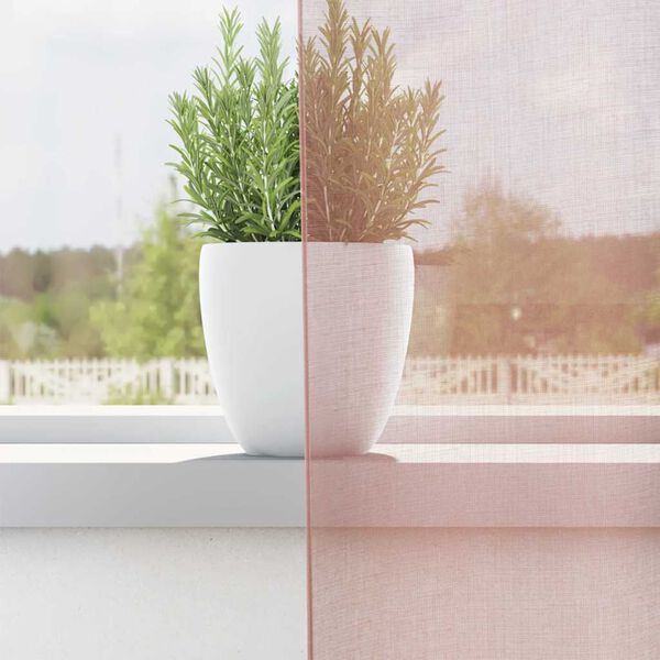 vidaXL Voile zavjese s ušicama 2 kom narančaste 140x140 cm